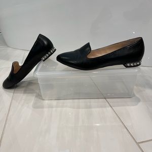 Modern Vice Leather Essex Loafer crystal heels